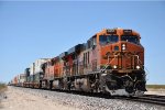 Eastbound intermodal races down the grade